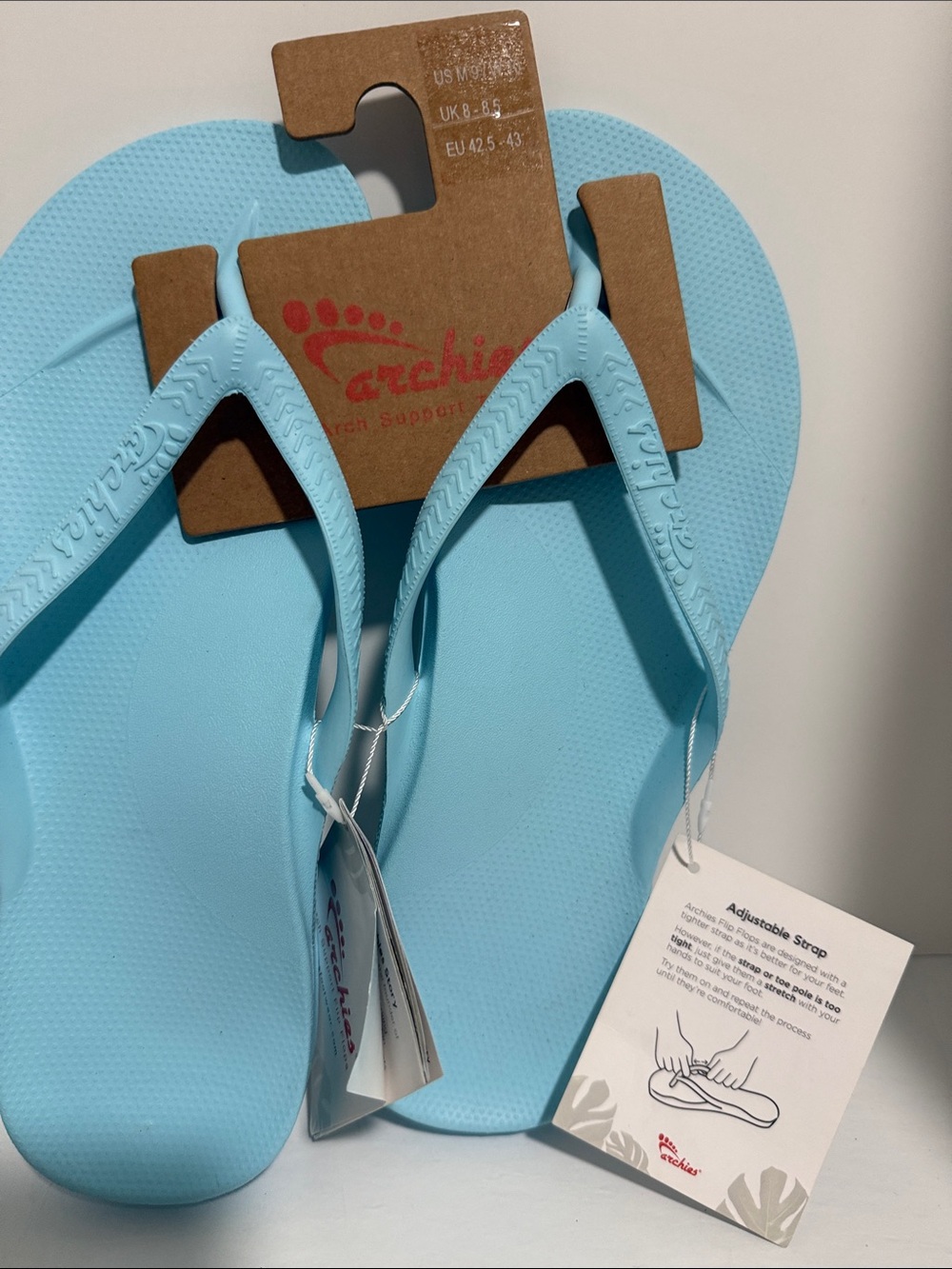 Archies unisex Light Blue Flip Flops